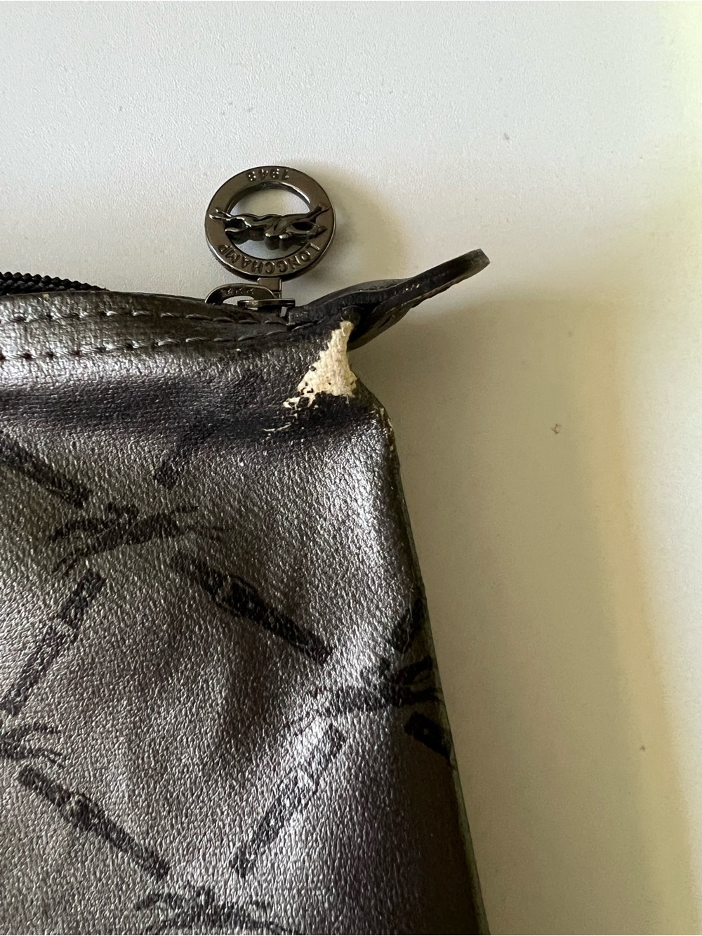 Longchamp Le Pliage LM Pewter Large - Picture 13 of 15